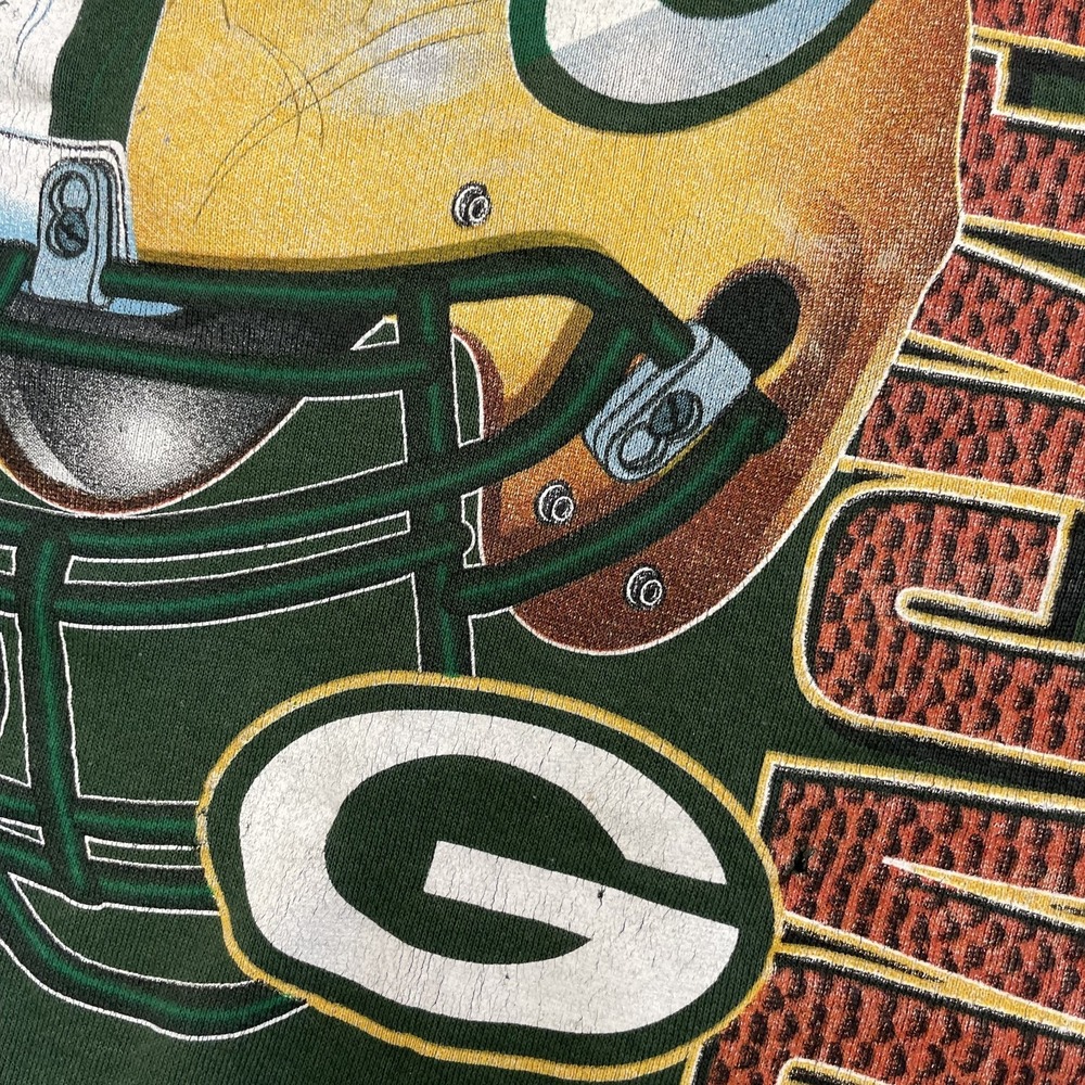 vintage Green Bay Packers sweatshirt mens xl 1990s NFL Logo football - Picture 8 of 13